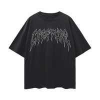 "STAPLE" BLACK OVERSIZED TEE