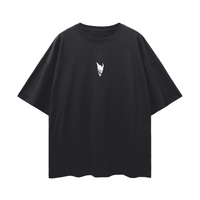 "ESSENTIAL" BLACK OVERSIZED TEE