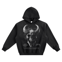 "DARKNESS TILL DAWN" BLACK PREMIUM HOODIE