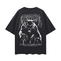 "ON THE HUNT" BLACK OVERSIZED TEE