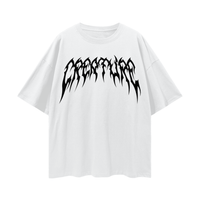 "STAPLE" WHITE OVERSIZED TEE