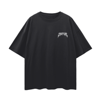 "STAPLE V2" BLACK OVERSIZED TEE