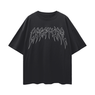 "STAPLE" BLACK OVERSIZED TEE