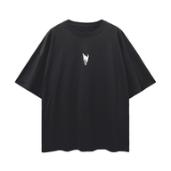 "ESSENTIAL" BLACK OVERSIZED TEE