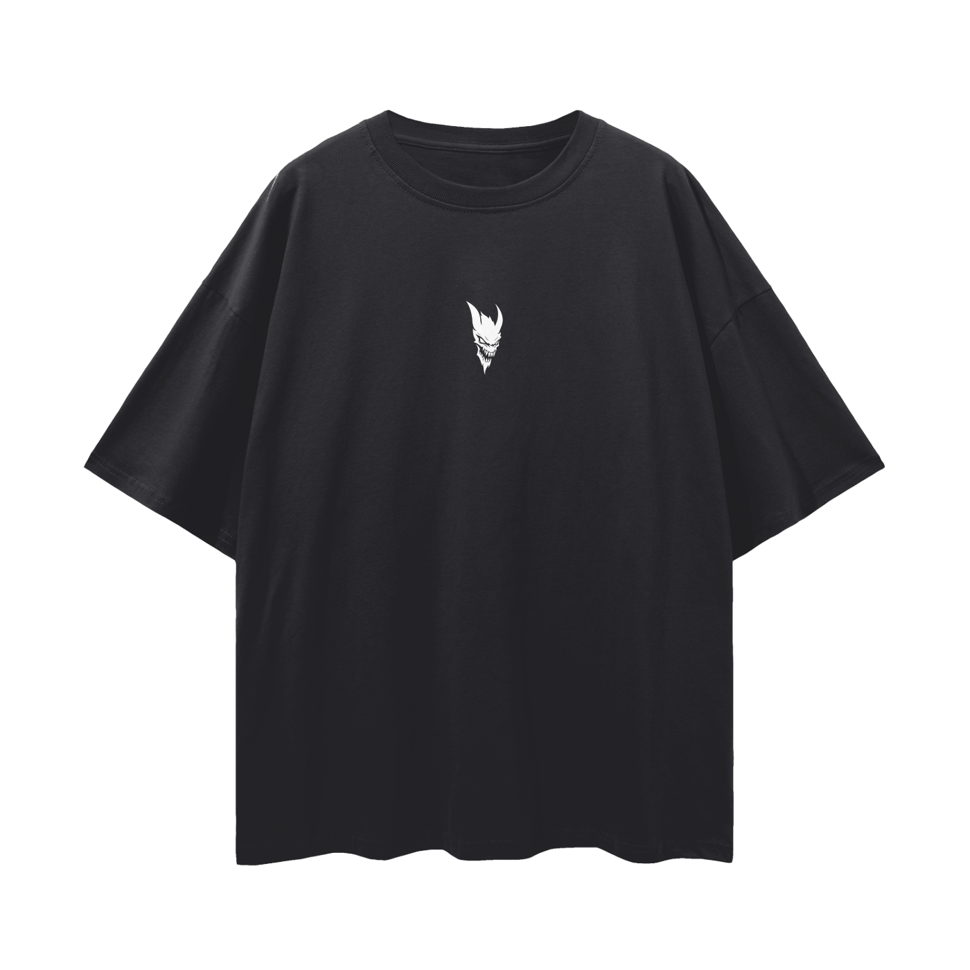 "ESSENTIAL" BLACK OVERSIZED TEE