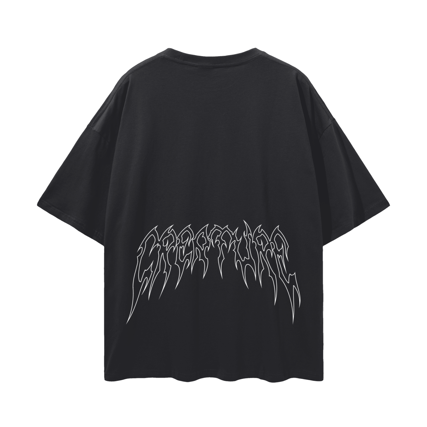 "STAPLE" BLACK OVERSIZED TEE