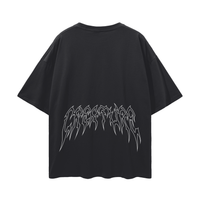 "STAPLE" BLACK OVERSIZED TEE