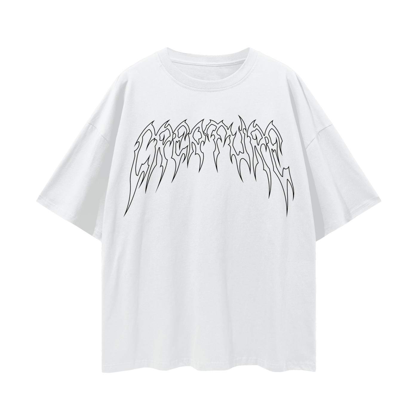"STAPLE" WHITE OVERSIZED TEE