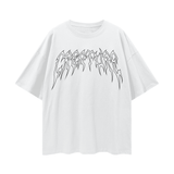 "STAPLE" WHITE OVERSIZED TEE