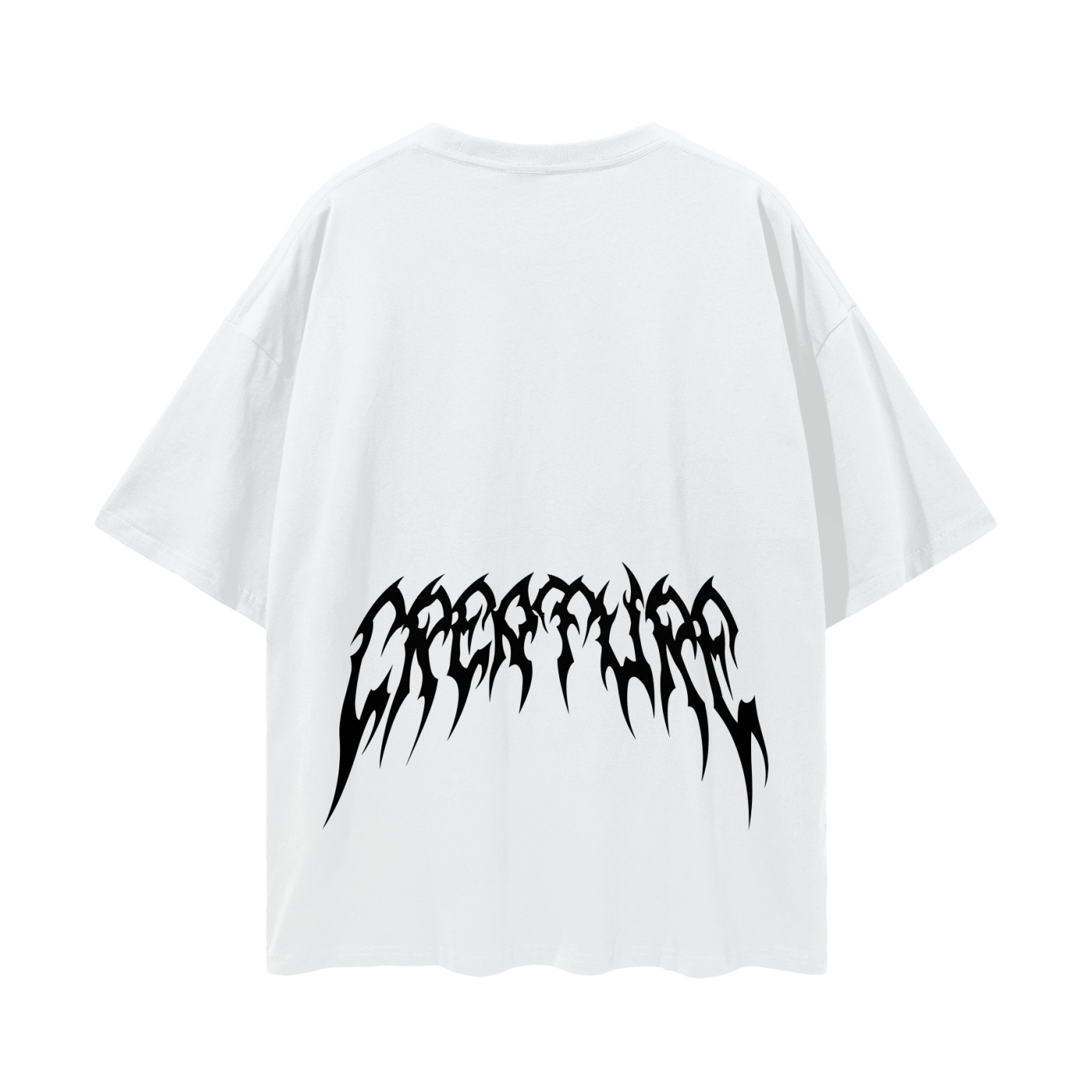 "STAPLE" WHITE OVERSIZED TEE
