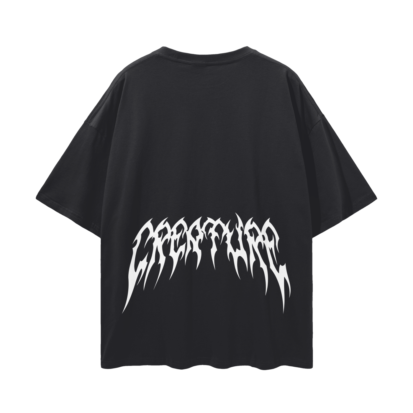 "STAPLE" BLACK OVERSIZED TEE