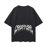 "STAPLE" BLACK OVERSIZED TEE
