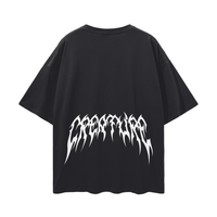 "STAPLE" BLACK OVERSIZED TEE