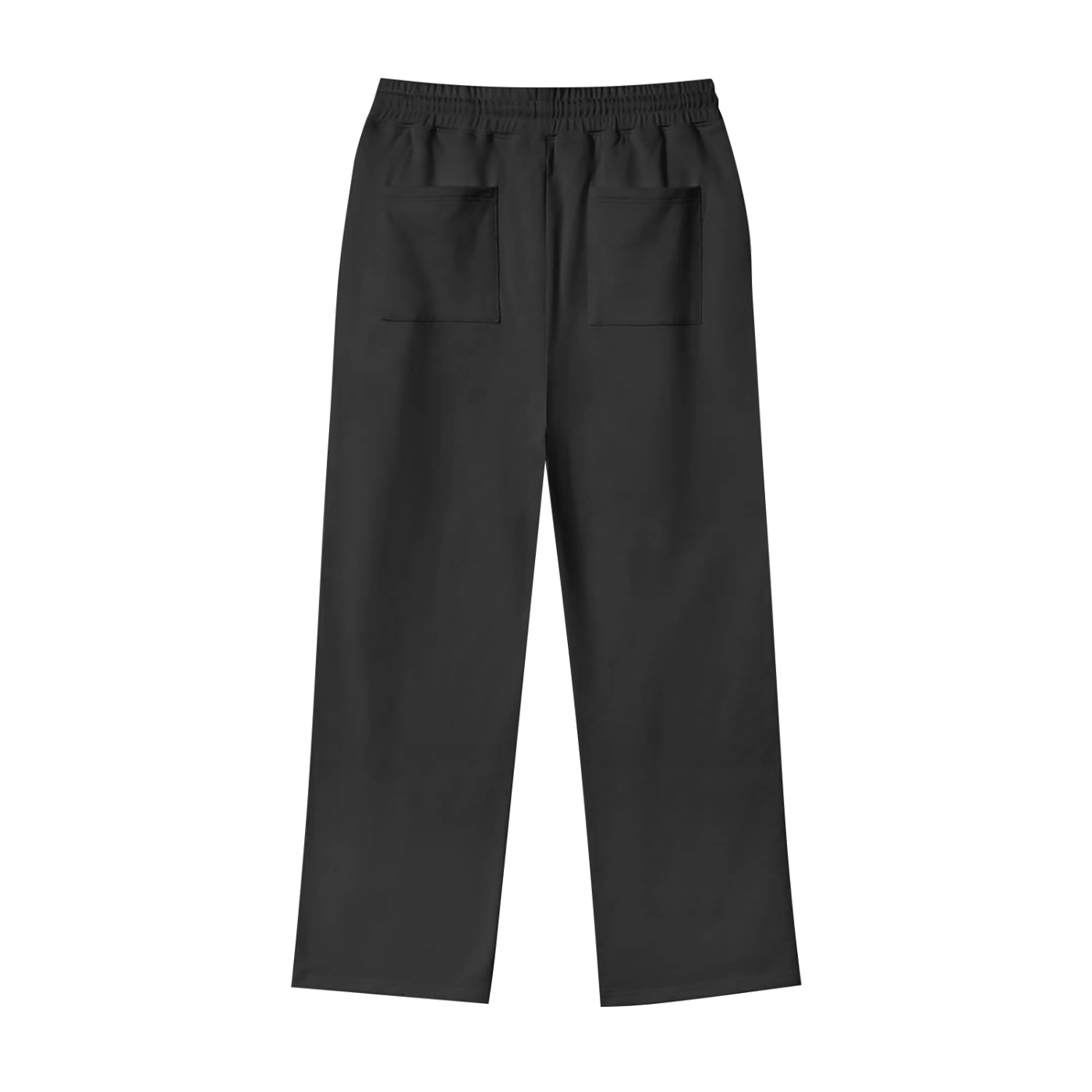 "STAPLE" BLACK STRAIGHT JOGGERS
