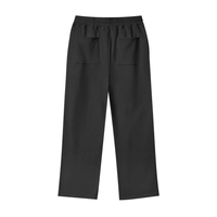 "STAPLE" BLACK STRAIGHT JOGGERS
