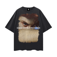 FALLEN ANGEL OVERSIZED BLACK TEE