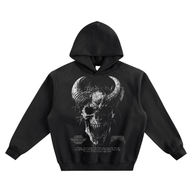 "DARKNESS TILL DAWN" BLACK PREMIUM HOODIE