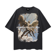 GUARDIAN ANGEL OVERSIZED BLACK TEE