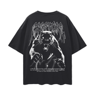 "ON THE HUNT" BLACK OVERSIZED TEE