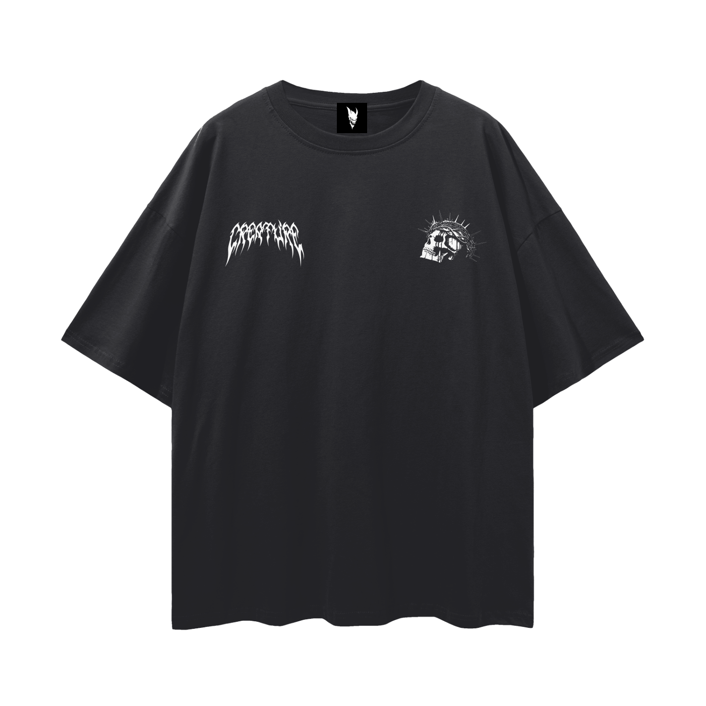 FREE WILL OVERSIZED BLACK TEE