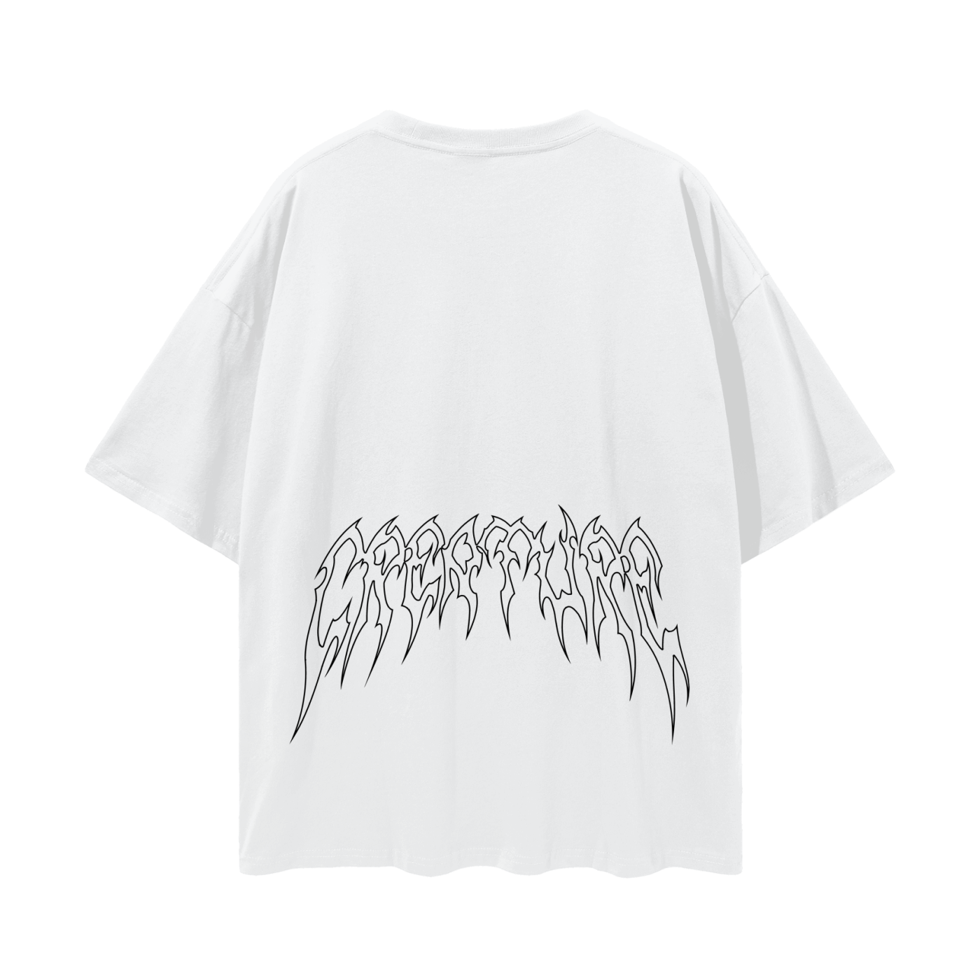 "STAPLE" WHITE OVERSIZED TEE