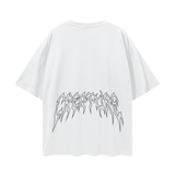 "STAPLE" WHITE OVERSIZED TEE