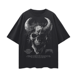 "DARKNESS TILL DAWN" BLACK OVERSIZED TEE