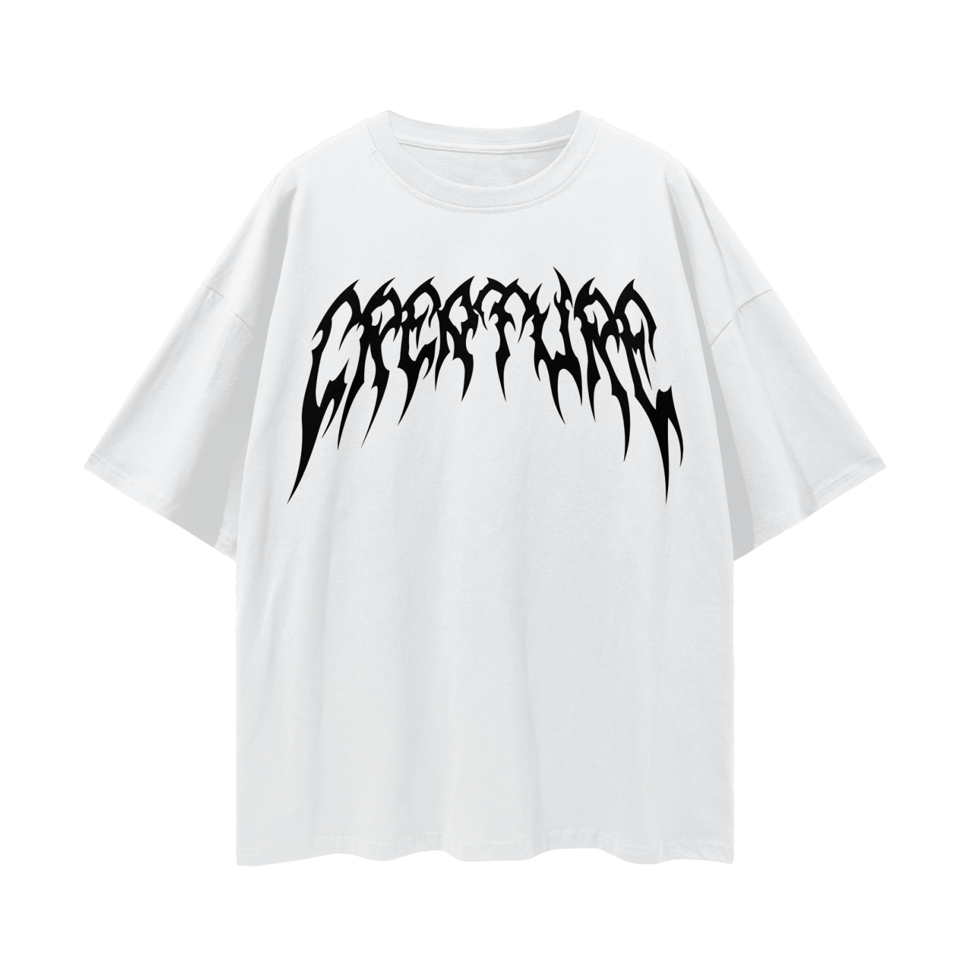 "STAPLE" WHITE OVERSIZED TEE