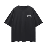 "STAPLE V2" BLACK OVERSIZED TEE
