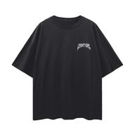 "STAPLE V2" BLACK OVERSIZED TEE
