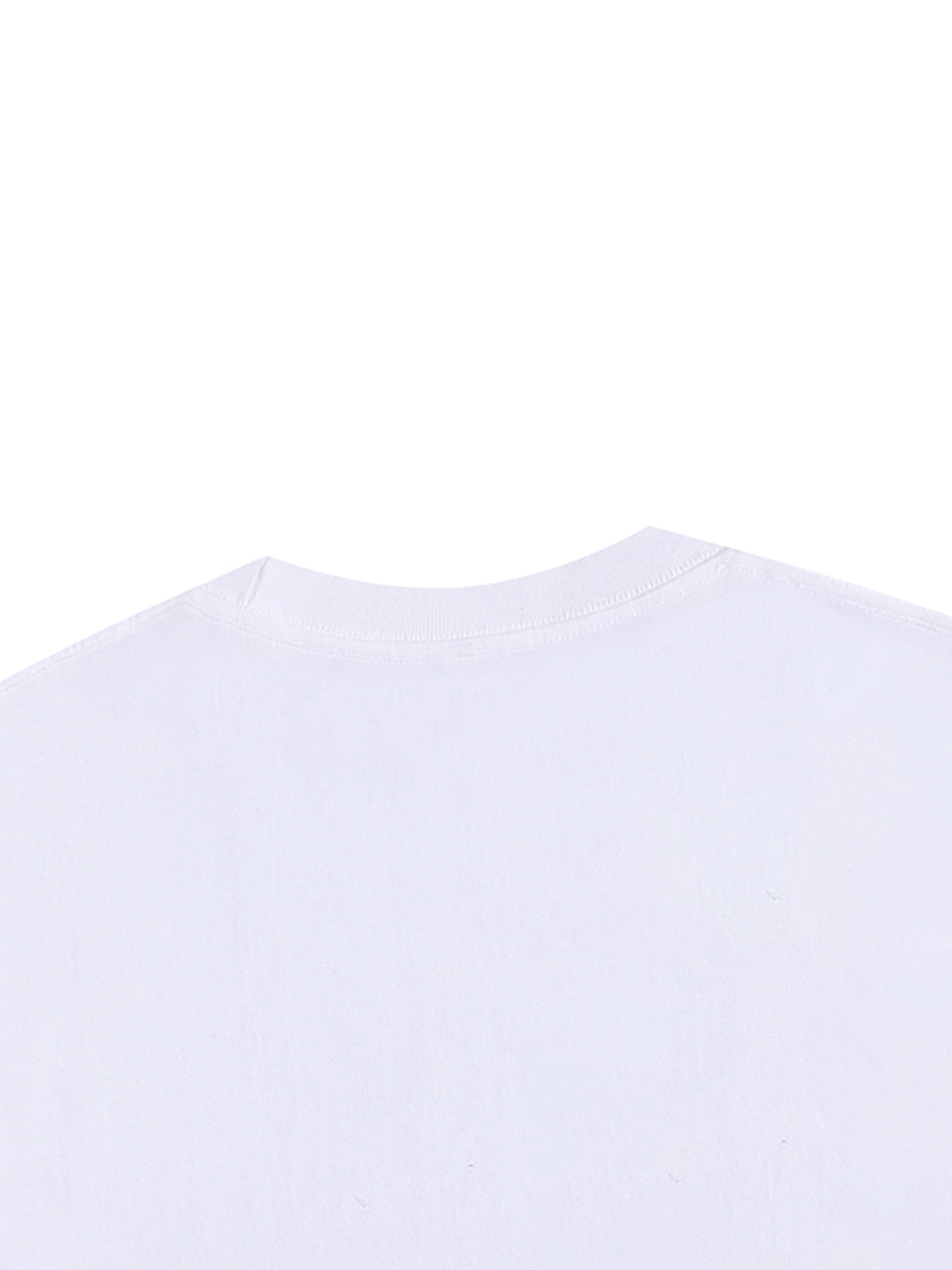 "STAPLE" WHITE OVERSIZED TEE
