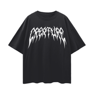 "STAPLE" BLACK OVERSIZED TEE