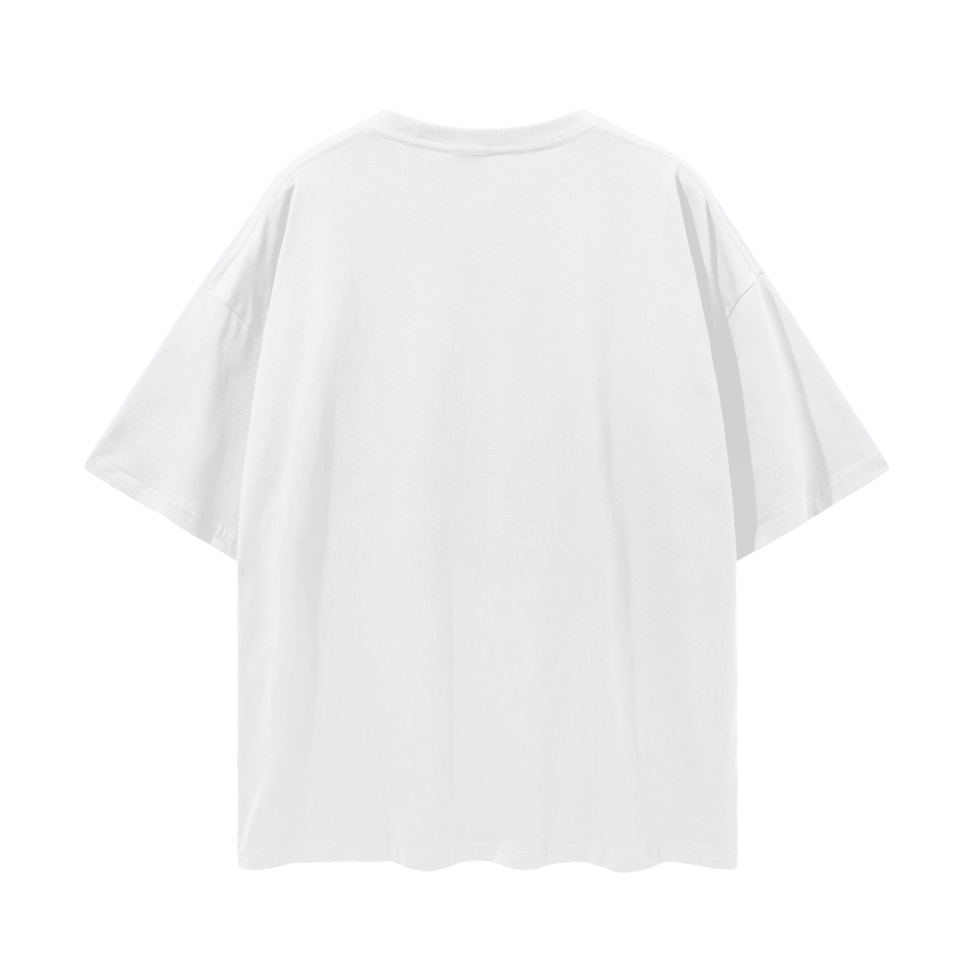 "ETERNAL DAMNATION" WHITE OVERSIZED TEE
