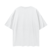 "ETERNAL DAMNATION" WHITE OVERSIZED TEE