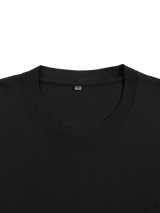 "STAPLE" BLACK OVERSIZED TEE
