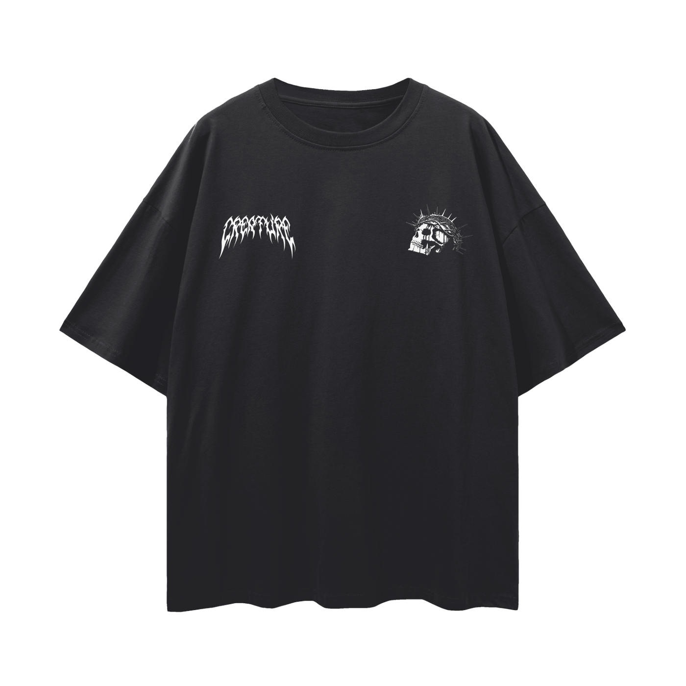 FREE WILL OVERSIZED BLACK TEE