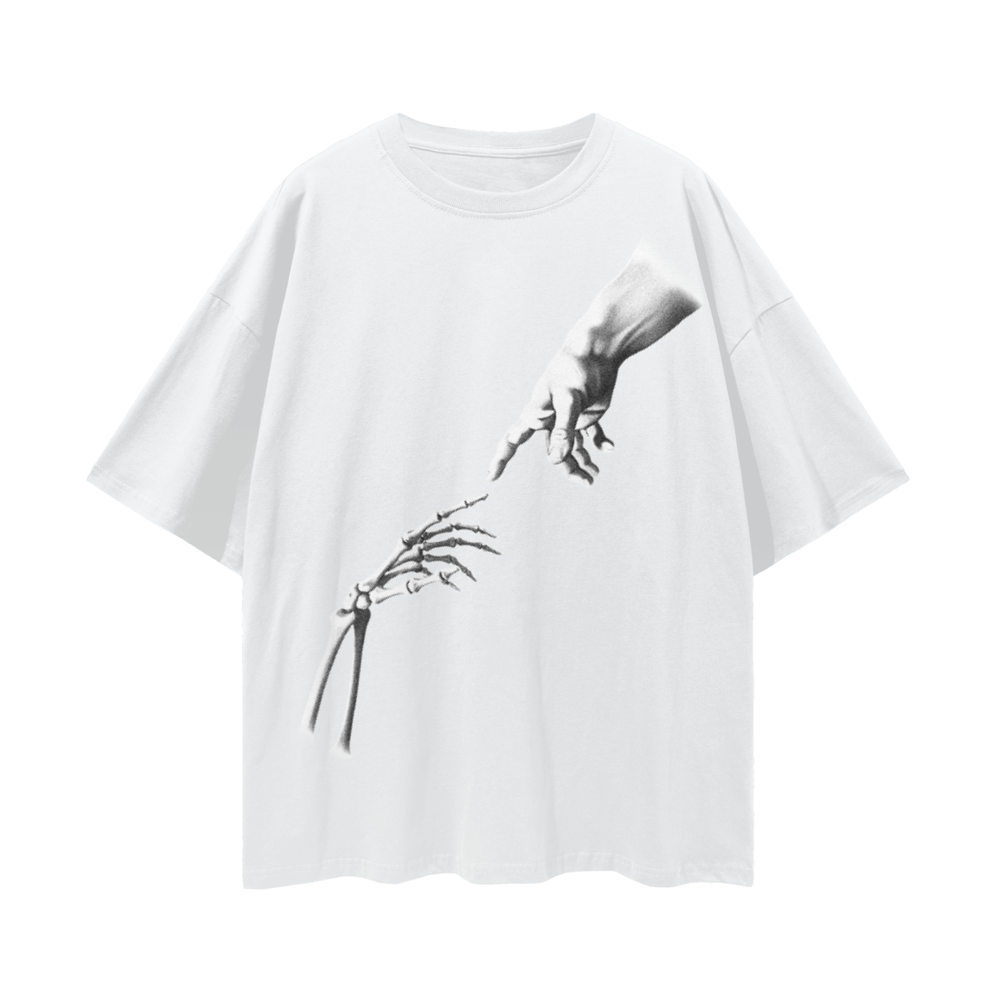 DIVINE CONNECTION OVERSIZED WHITE TEE