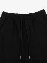 "STAPLE" BLACK STRAIGHT JOGGERS