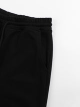 "STAPLE" BLACK STRAIGHT JOGGERS