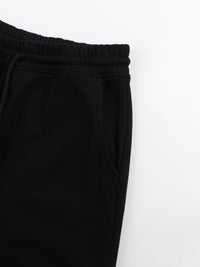 "STAPLE" BLACK STRAIGHT JOGGERS