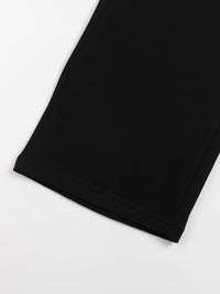 "STAPLE" BLACK STRAIGHT JOGGERS