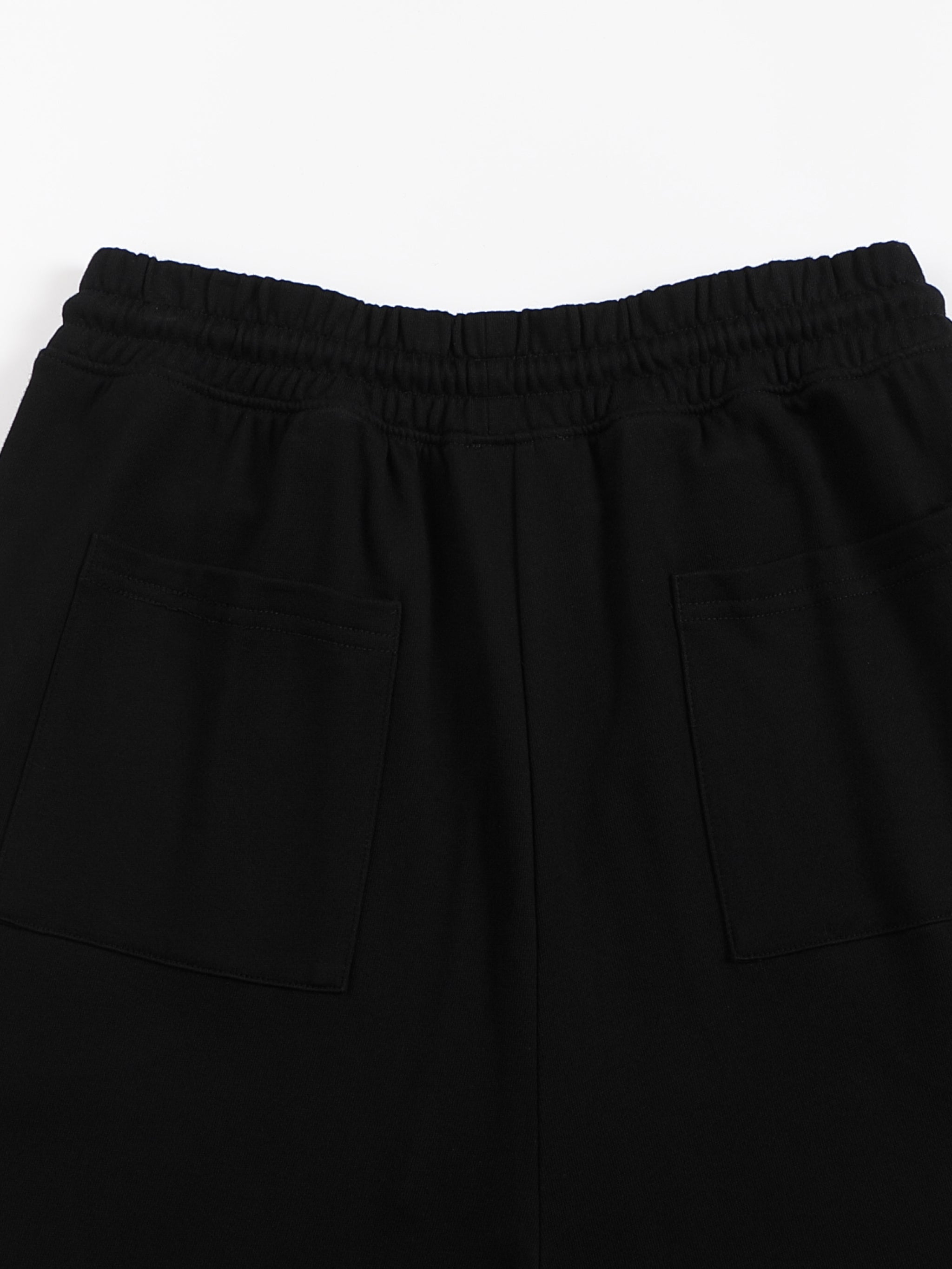 "STAPLE" BLACK STRAIGHT JOGGERS