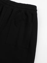 "STAPLE" BLACK STRAIGHT JOGGERS