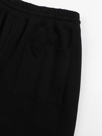 "STAPLE" BLACK STRAIGHT JOGGERS
