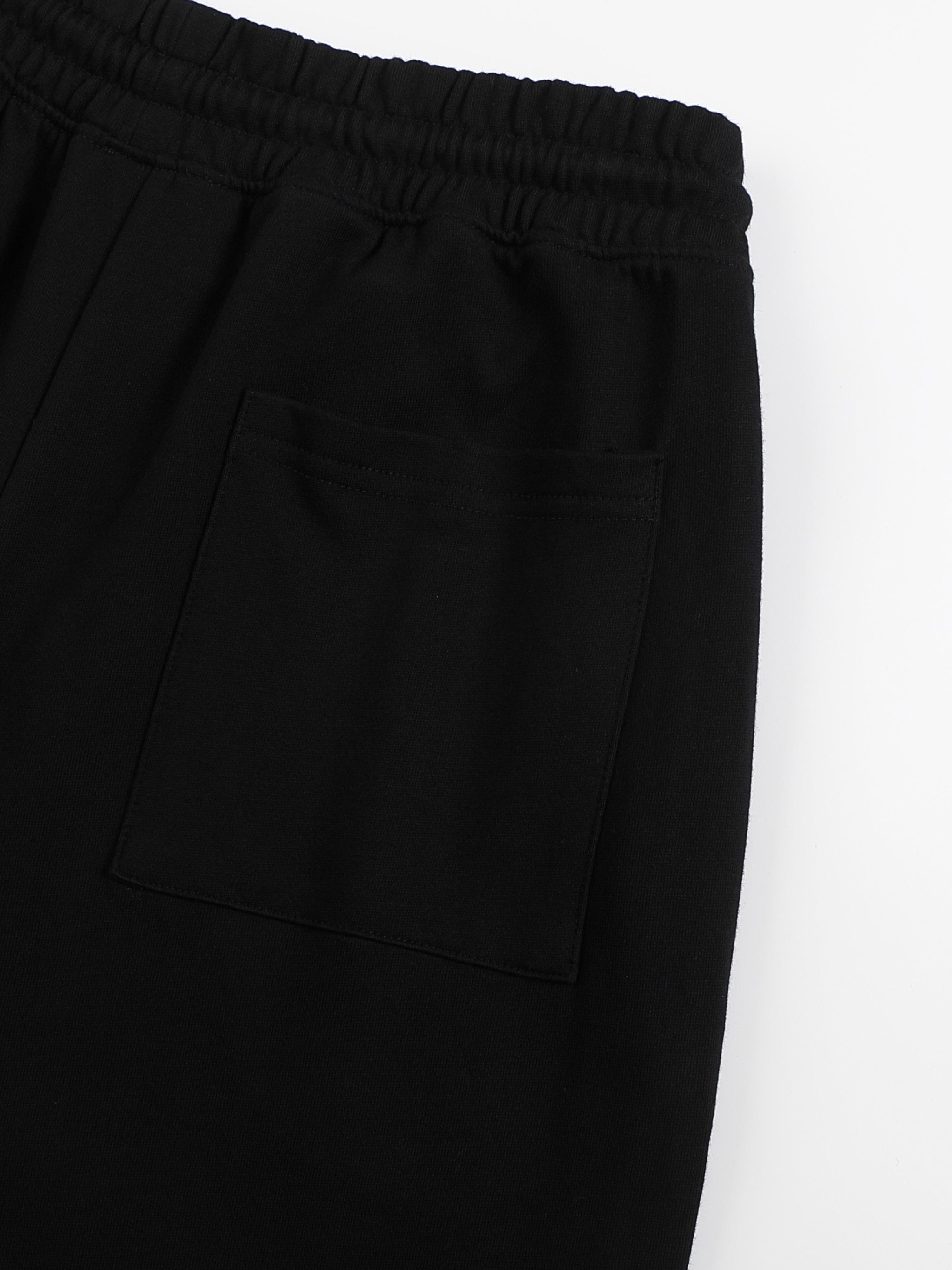 "STAPLE" BLACK STRAIGHT JOGGERS