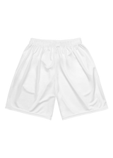 "STAPLE" MESH WHITE SHORTS