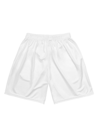 "STAPLE" MESH WHITE SHORTS