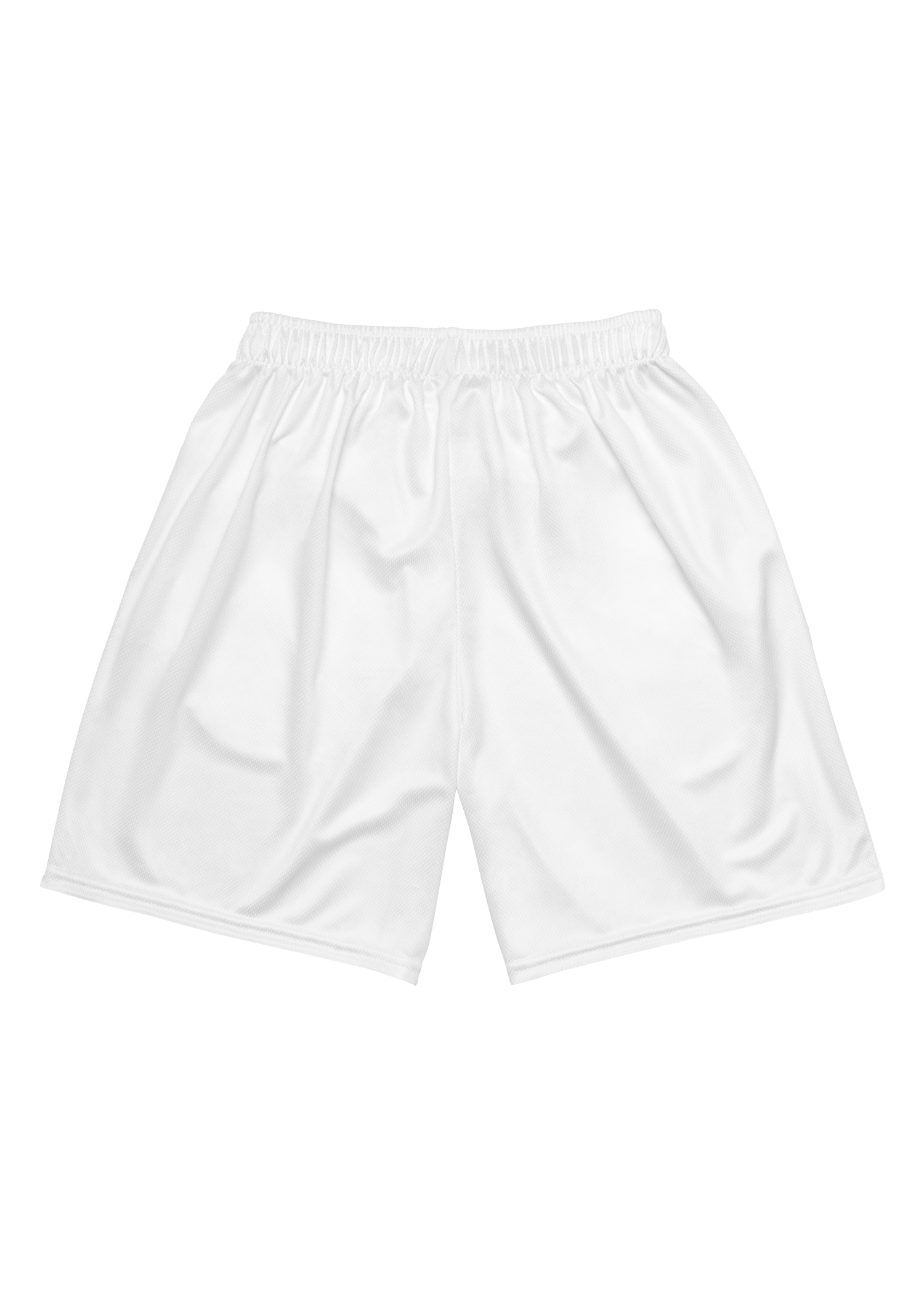 "STAPLE" MESH WHITE SHORTS
