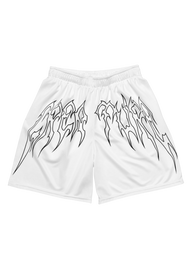 "STAPLE V2" WHITE MESH SHORTS